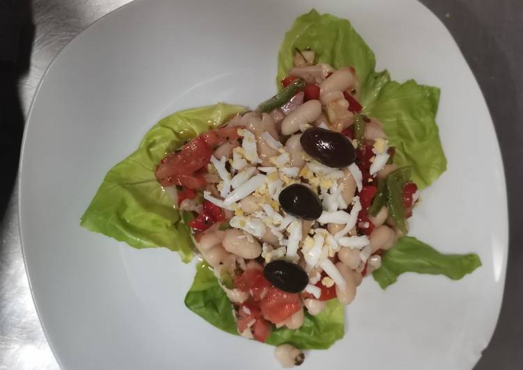 Ensalada de judías blancas