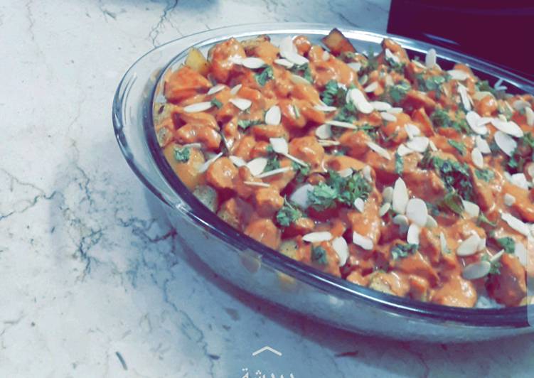 الارز مع الدجاج بالصوص الرائع