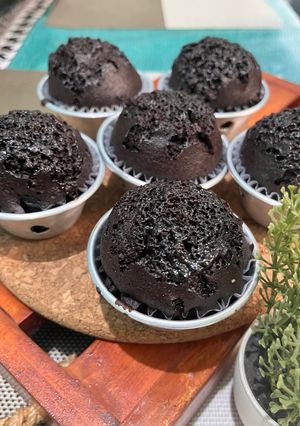 Foto resep Muffin Ketan Hitam Kukus (gluten free)