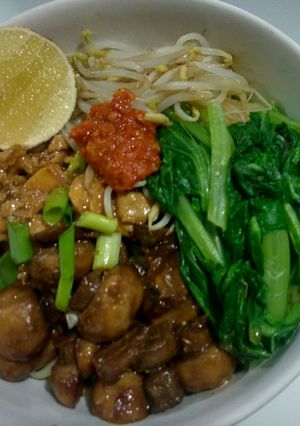 Foto resep Mie ayam jamur