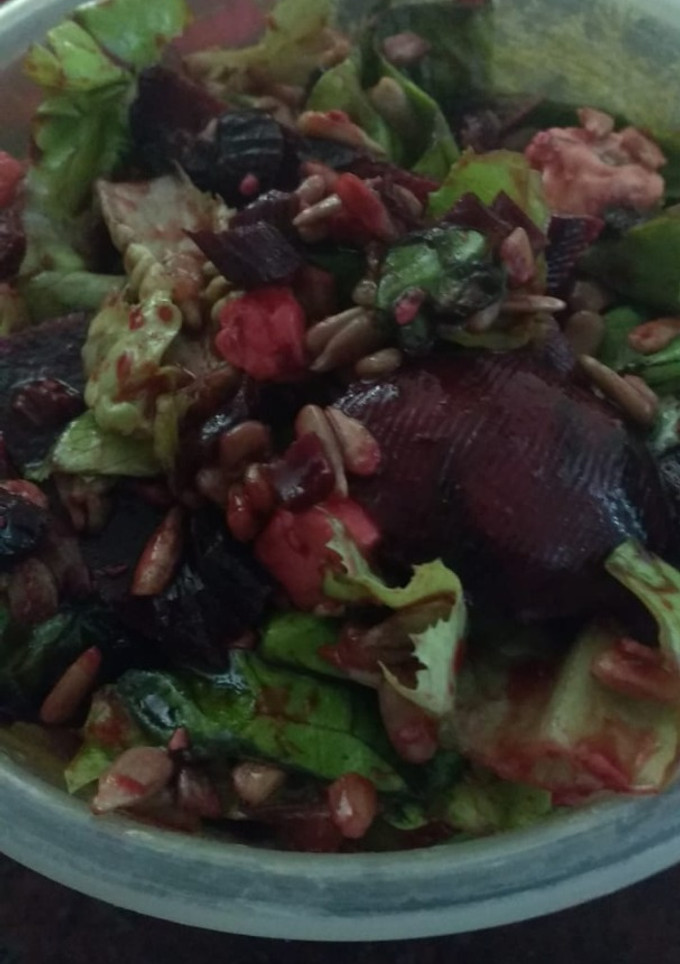 Una foto de Ensalada tibia de remolachas, ¡con un toque agridulce!