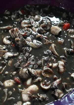Foto resep Cumi hitam asam manis pedas