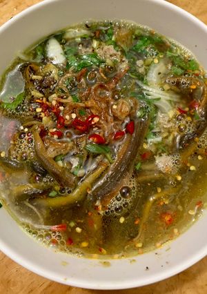 Hình của món Miến lươn.