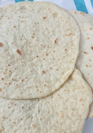 A picture of Lebanese Style Pita Bread.