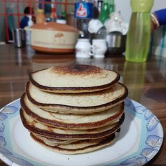 A picture of My homemade fluffy Pancakes.