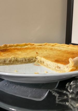 Une photo de Tarte aux bananes, citron et mascarpone