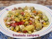 Una foto de ensalada campera huevo duro