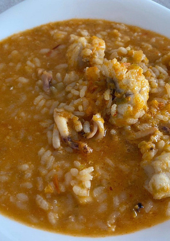 Una foto de Arroz de Rape y Calamar sin complicaciones