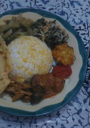 Foto resep Nasi Jagung Komplit