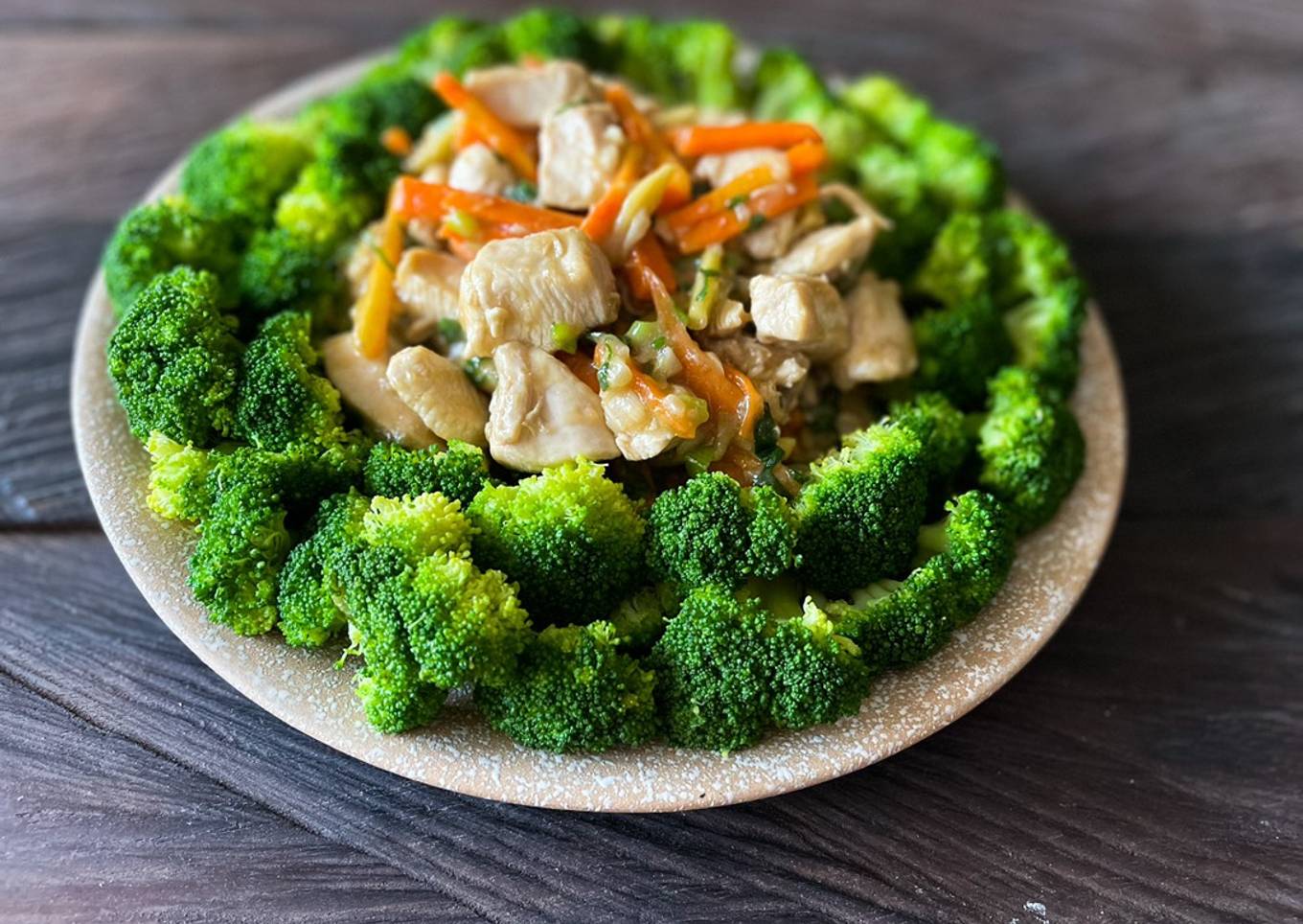 Brokoli Dengan Daging Ayam