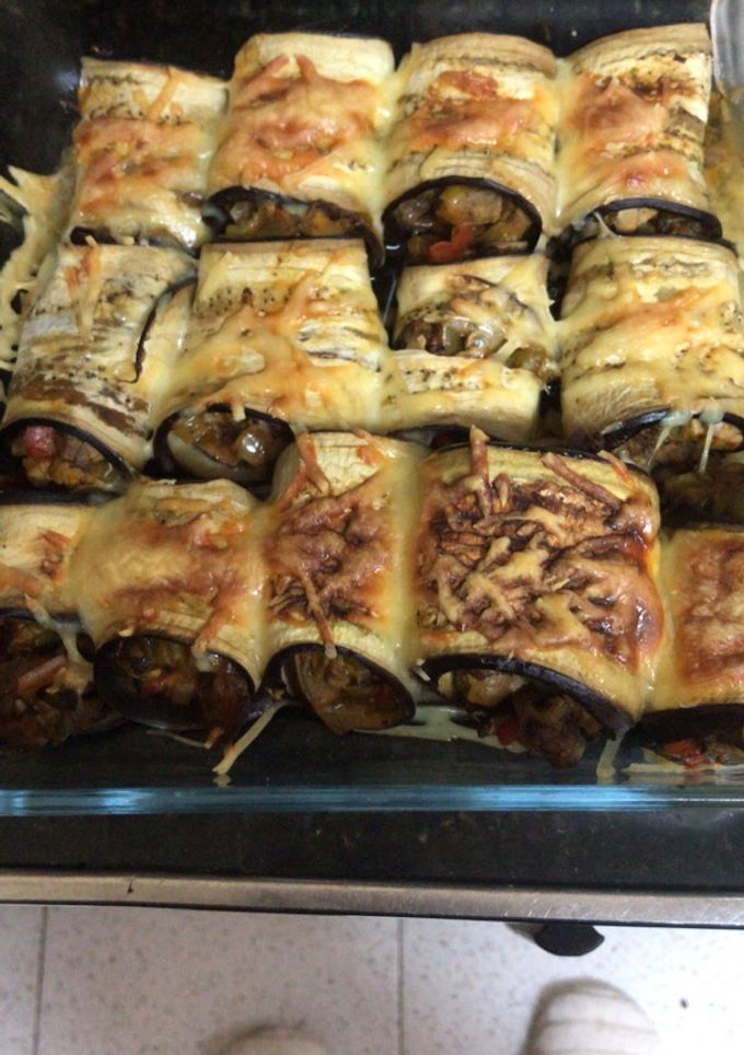 Una foto de Canelones de berenjena