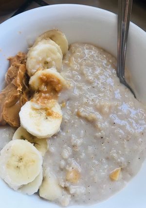 Una foto de Avena y canela desayuno