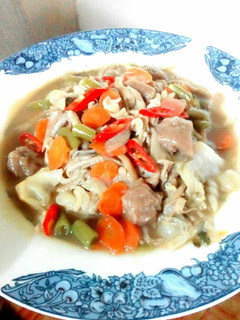 Foto resep Tumis sop bakso jamur tiram