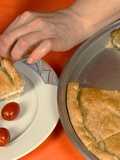 Cheese pie with creamy semolina filling