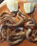 Rejos de pota fritos
