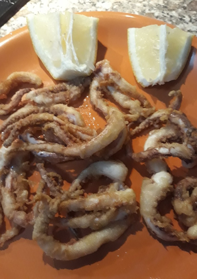 Una foto de Rejos de pota fritos