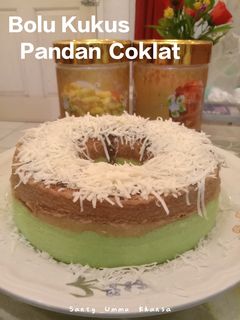 Foto resep Bolu Kukus Pandan Coklat