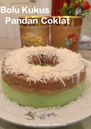 Foto resep Bolu Kukus Pandan Coklat
