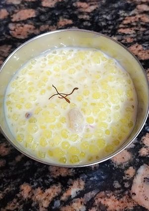 केसर साबूदाना खीर रेसिपी मुख्य फोटो