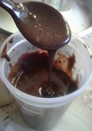 Una foto de Salsa de Chocolate caliente