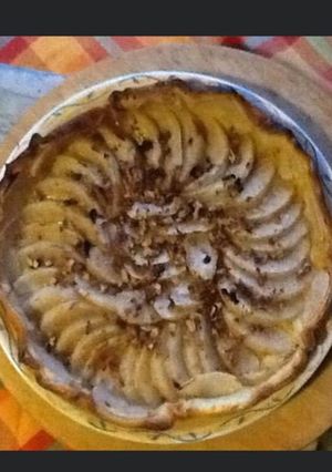 Une photo de Tarte aux poires chinoises et noix du jardin