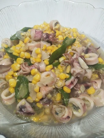Cara Gampang Menyiapkan Resep  Tumis cumi asin jagung manis yang Bikin Ngiler, Enak