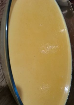 Una foto de Flan al estilo de Leddy