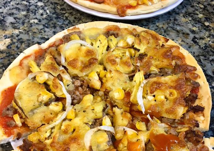Cách Làm Món Pizza Bò Dứa+ Pizza Xúc Xích Phô Mai ! Của Bếp Nhà - Cookpad