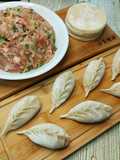 Bottle Gourd Dumplings / Pan-Fried Flower Dumplings 🥟 Make Dumplings with Your Kids! (Bottle Gourd)