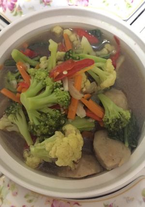 Foto resep Sayur capcay bakso