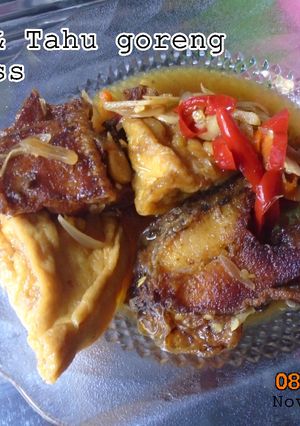 Foto resep Ikan & Tahu Goreng Pedaass