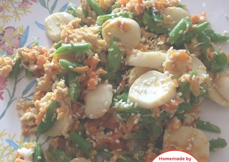 Bagaimana mengolah Buncis oseng wortel bakso praktis mudah #homemadebylita, Enak