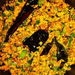 Bhindi coconut strir fry (bhindi sabji or ladies finger thoran) A picture of Bhindi coconut strir fry (bhindi sabji or ladies finger thoran).