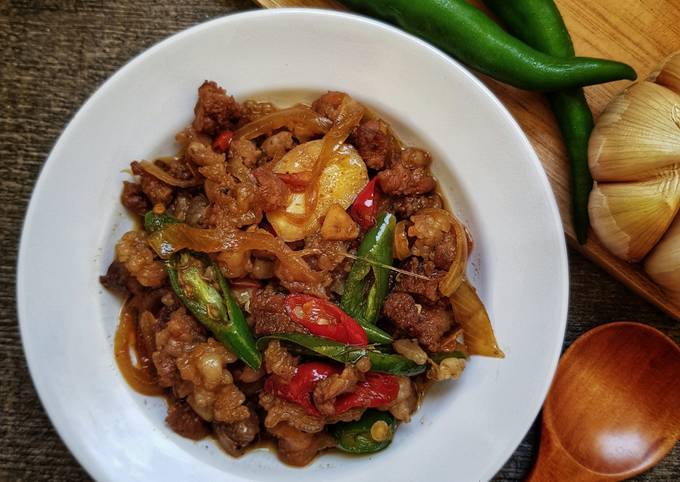 Resep Tumis Daging Pedas Oleh Gessi Pra Cookpad