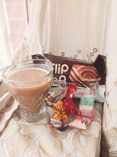 عکسی از دستور نسکافه داغ☕🍫🍬