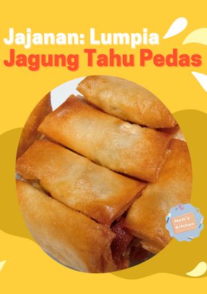 Foto resep Jajanan: Lumpia Jagung Tahu Pedas