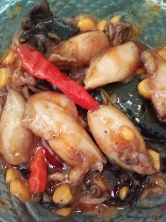 Resep Sahur tumis baby cumi jamur kuping, Lezat