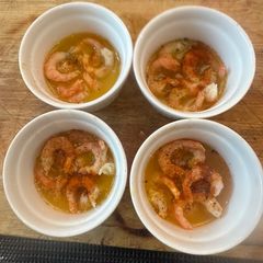 A picture of Potted Prawns (shrimps) - Truely special lunch or starter.