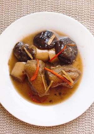 Hình của món Vịt nấu nấm.