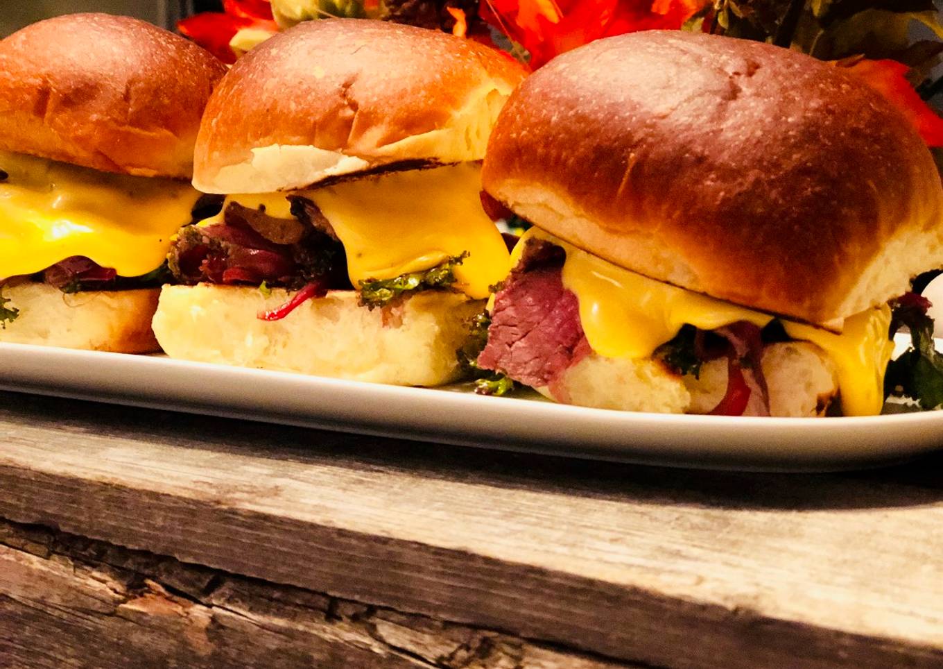 Horseradish Crusted Wagyu Roast Sliders