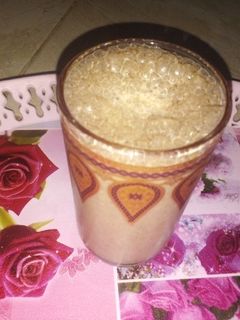 صورة لوصفة سموذي الآيس كريم والقهوة 😋😋