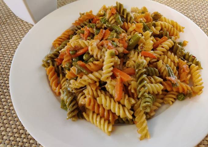 How to Make Speedy 3 colour fussili pasta