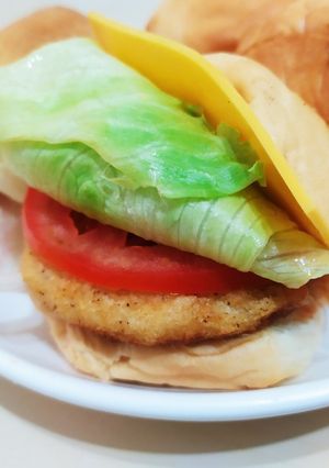 五分鐘做早餐_縮小燈漢堡 的食譜成品照片