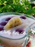 Che Chuoi with Taro Mochi and Young Coconut
