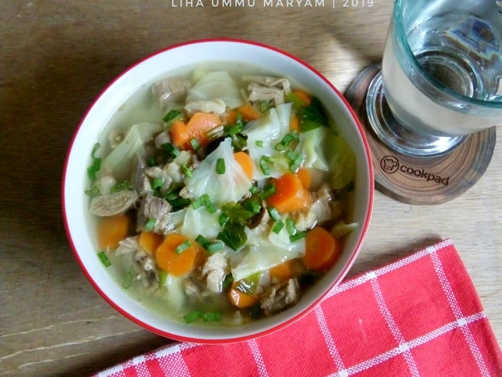 Langkah Gampang Menyiapkan Resep Sop sayur daging sapi Anti Ribet, Mantap Sekali