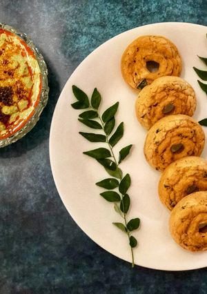 A picture of Baked Medu Vada.