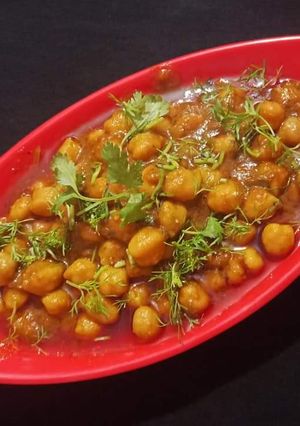 A picture of Punjabi Chole.