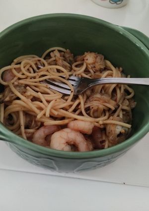 A picture of Aglio e Olio.