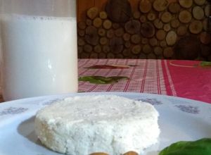 Una foto de Leche y queso de almendras