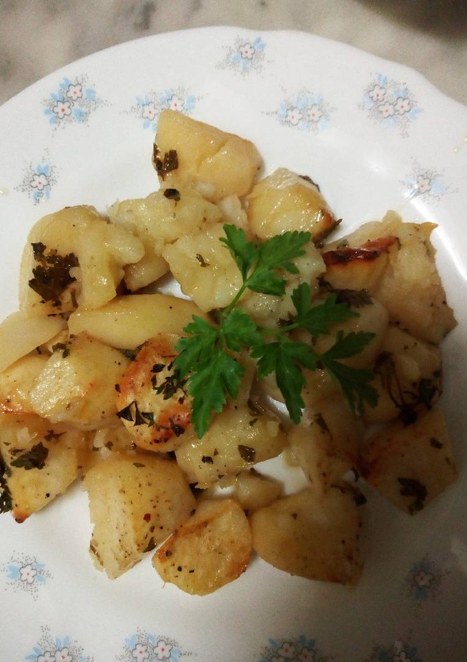 Una foto de Patatas a la barbacoa en el horno